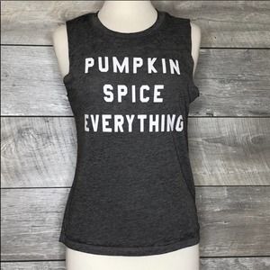 Pumpkin Spice Grey Women's Tank Top Size S